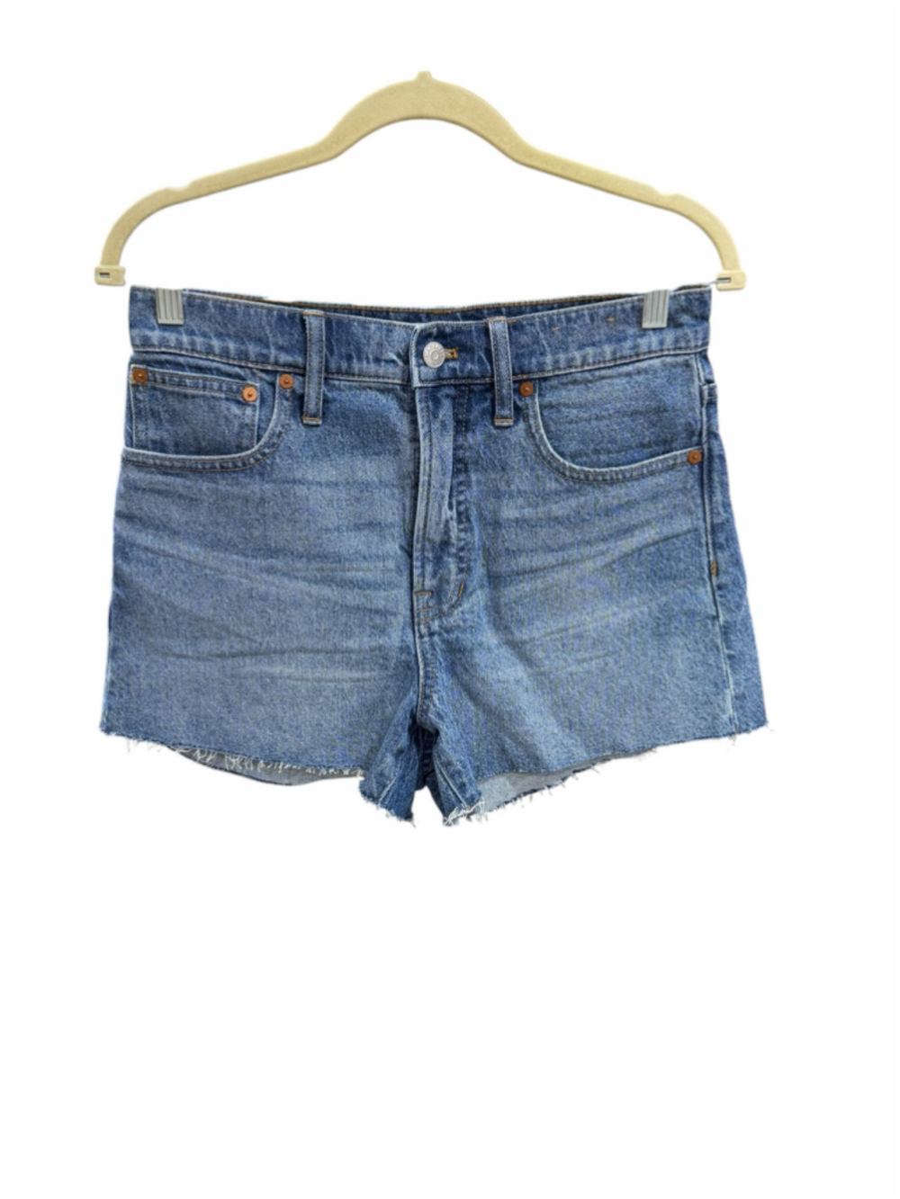 Women's Madewell The Perfect Jean Shorts Blue Size 28